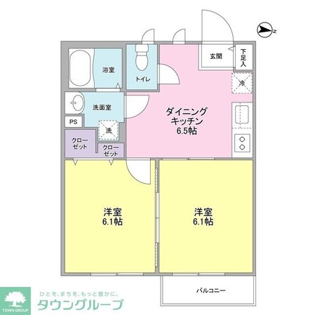 プリムヴェール南鳩ヶ谷の物件間取画像